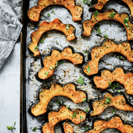 Oliva! EVOO Thyme Roasted Acorn Squash