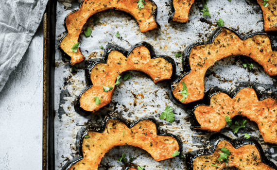 Oliva! EVOO Thyme Roasted Acorn Squash