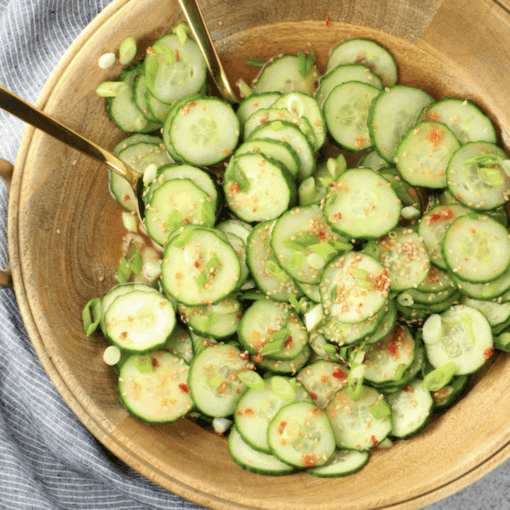 Oliva! Extra Virgin Olive Oil Asian Cucumber Salad